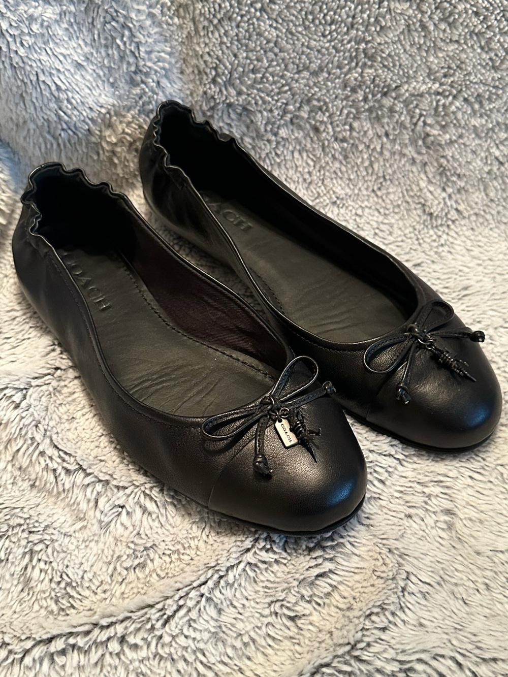 Coach Pearl Ballet Flats w/Rexy Charm - Size 8.5